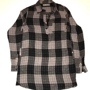 Macy & Taylor Long Thermal Fabric Tunic Size Large